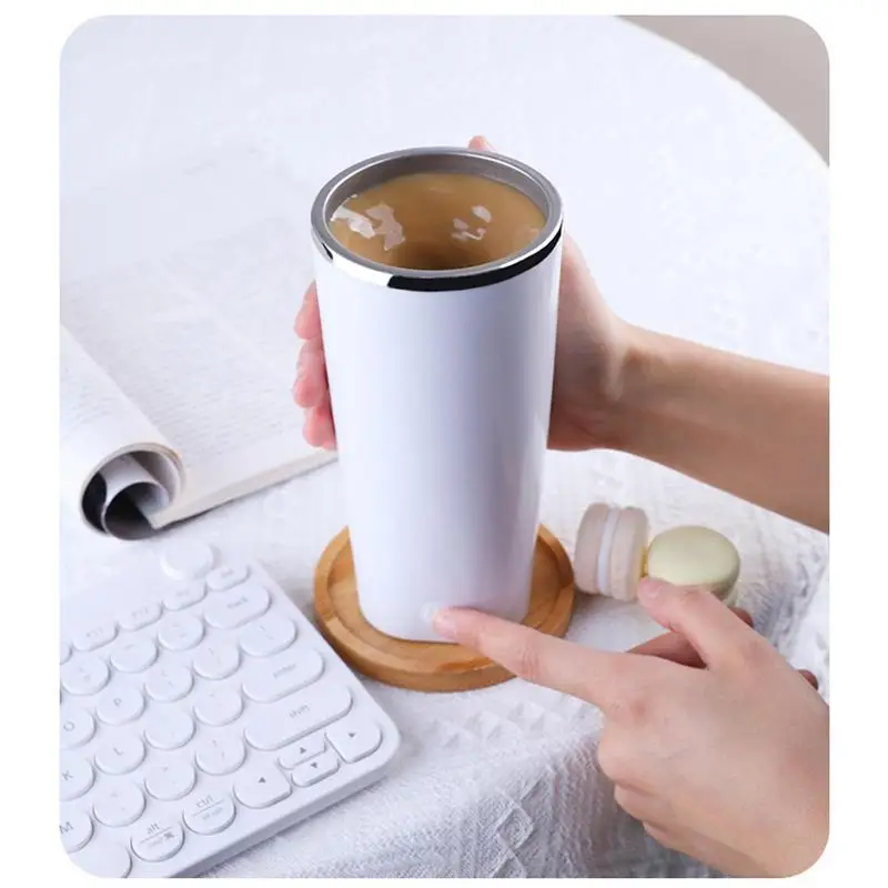 400ml Self Stirring Coffee Mug - Magnetic Automatic Mixing, Stainless  Steel, Portable, Battery Operated, Perfect for Coffee on the Go