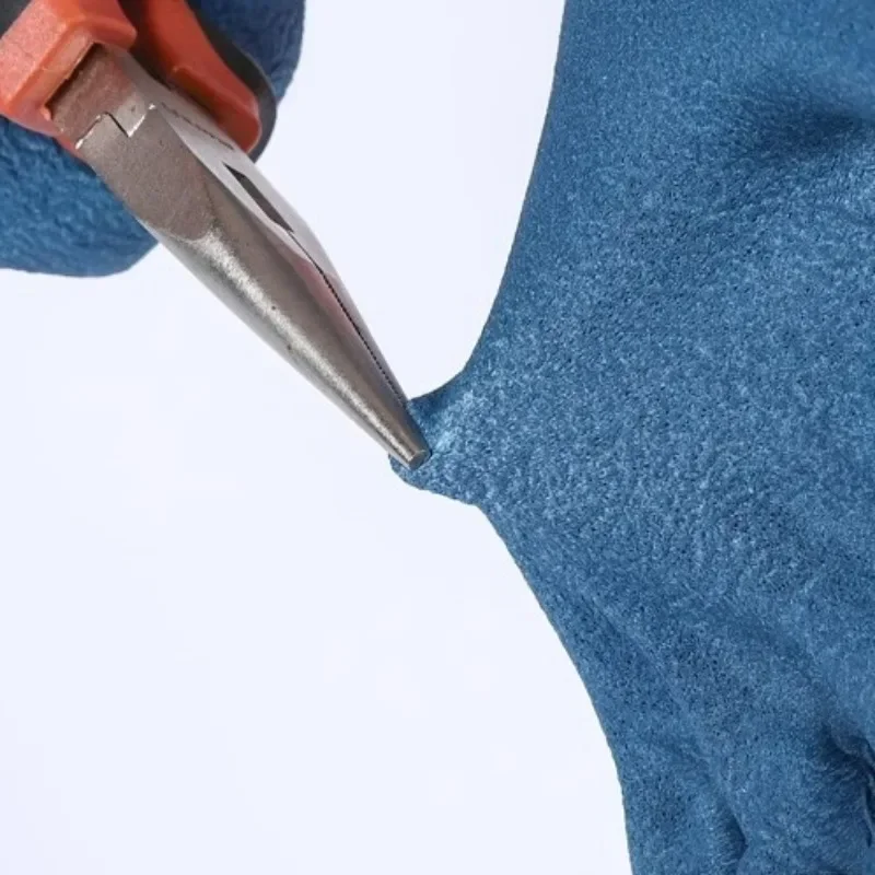 Rubber Impregnated Non-slip Gloves Men Anti Fouling Hard Wearing Work Glove Anti Dirty Workshop Factory Sturdy Nylon Work Gloves