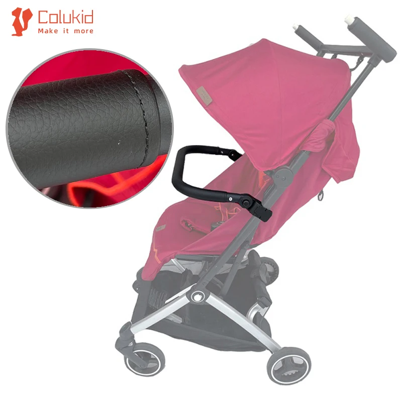 Baby Kinderwagen Zubehör Stoßfänger Bar Anti-Scratch PU Leder Armlehne Griff  Querlatte Kompatibel Mit Cybex Libelle