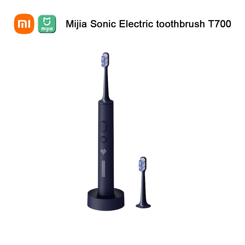 Xiaomi Mijia T700 Spazzolino Elettrico Portatile Ad Ultrasuoni Smart Sonic Brush Sbiancamento Dei Denti Vibratore Igiene Orale Display A Led