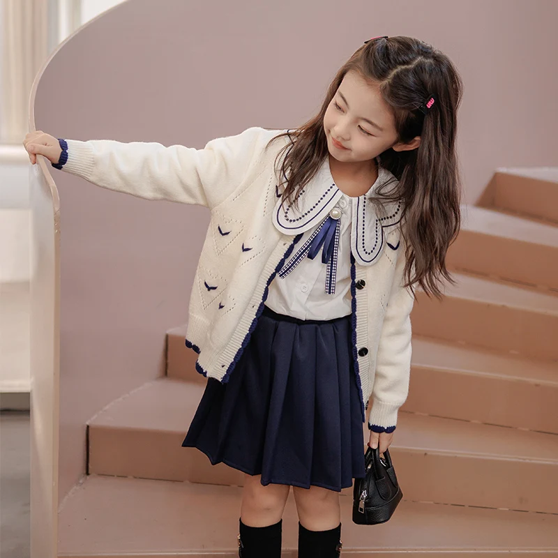 Spring Autumn Kids School Uniform Girls' Clothing College Style Jk - Main Image
