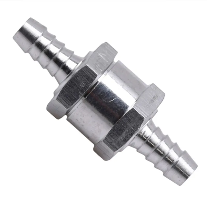 Fuel Check Valve Aluminium Alloy One Way Non Return 6/8/10/12mm for Car Vacuum Hose Oil Water Pumps Petrol Diesel