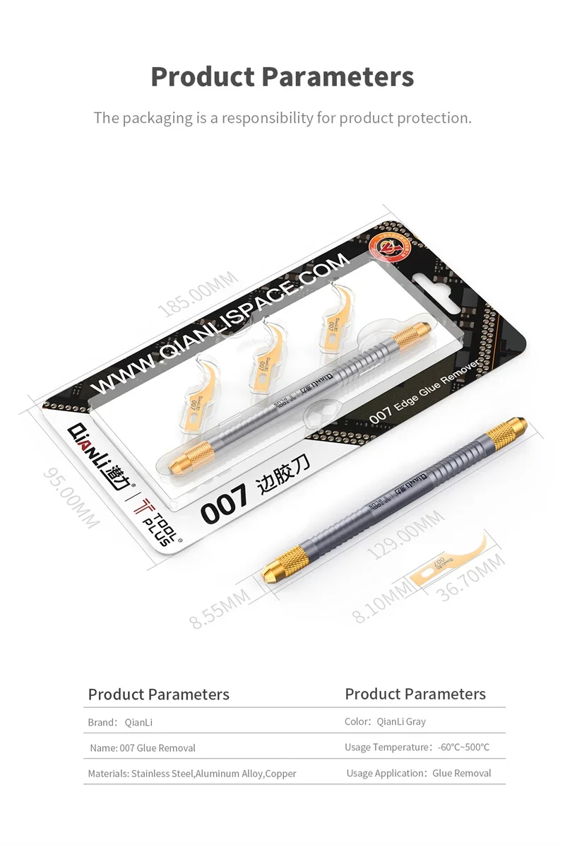 QIANLI CPU IC Glue Removal Knife Handle for Mobile Phone Repair Motherboard NAND CPU Cleaning Prying Tool 007 008 009 011 012