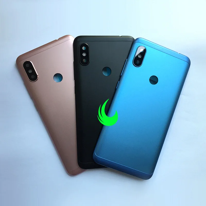 

Back Housing For Xiaomi Redmi Note 6 Pro Battery Back Cover Rear Door Case For Redmi Note6 Pro with Power Volume Buttons