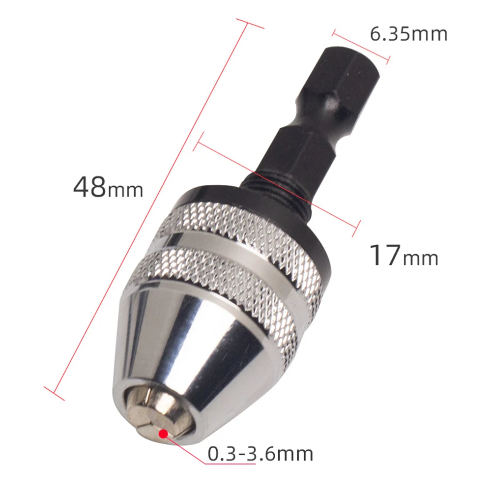 

Electric Grinding Chuck With Adjustable Hexagonal Handle Drill Flat Tail Chunk Electric Drill Bits Chuck Power Tool Accessories