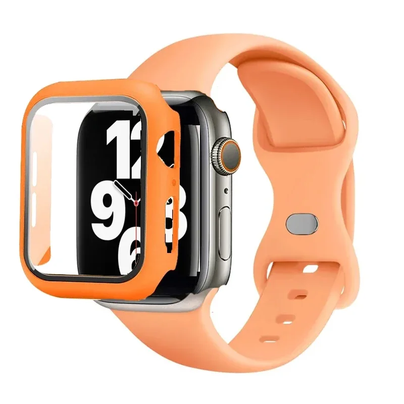 Premium Silicone Watch Band with Protective Case - Multisize Bracelet