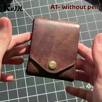 Mini portafoglio multifunzionale in pelle PU Tasca corta per monete Portamonete da viaggio Porta carte Portafogli con tasca frontale con slot per penna incorporato