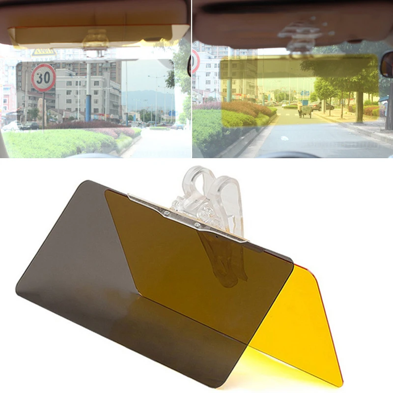 Extensor Solar Antirreflejos Para Coche - Protección UV, Clip, 30x15 Cm