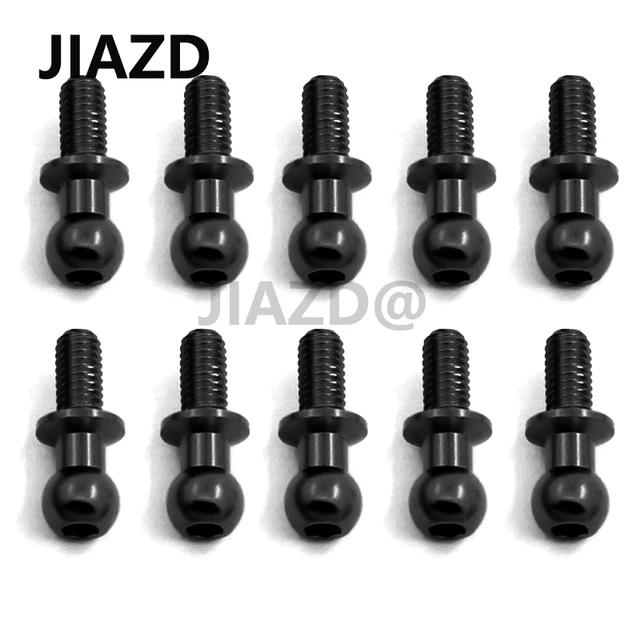 10Pcs M3 Metal Hex Ball Head Screws for Tamiya TT01 TT02 Sakura D5 1/10 RC  Drift Car Spare Parts Universal - AliExpress