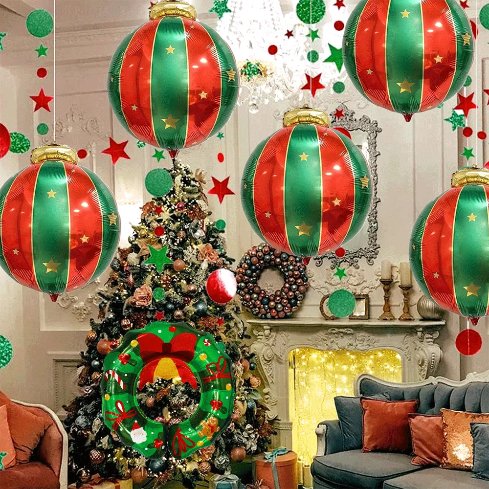 Weihnachten Thema Folien Ballons Zuckerstange Geformt Santa Claus Helium Ballon Neue Jahr Navidad Weihnachten Party Dekoration Globo Liefert – Detail 11