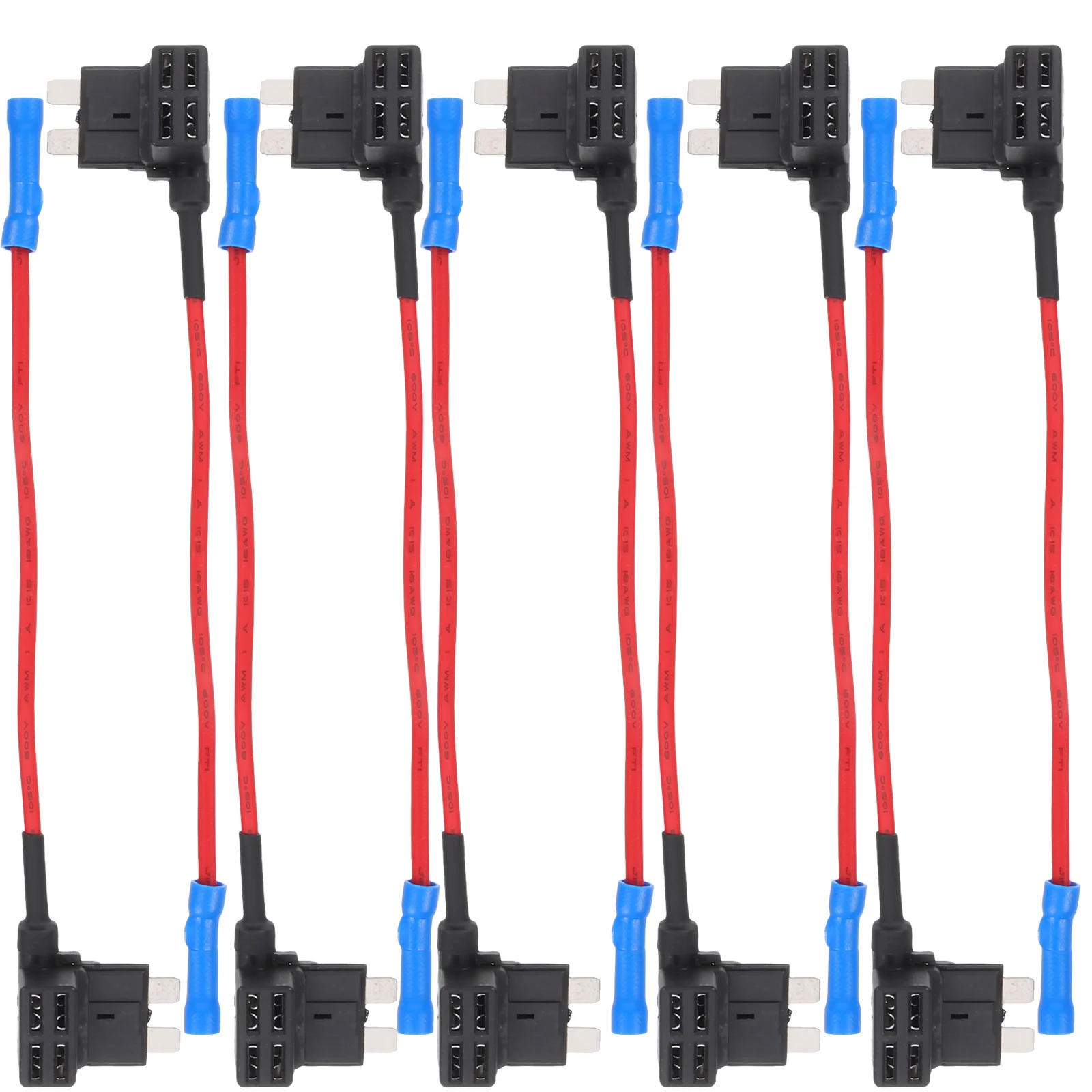 

10pcs In Line Fuse Holder Fuse Tap Adapter Fuse Standard Plug Socket Accessory