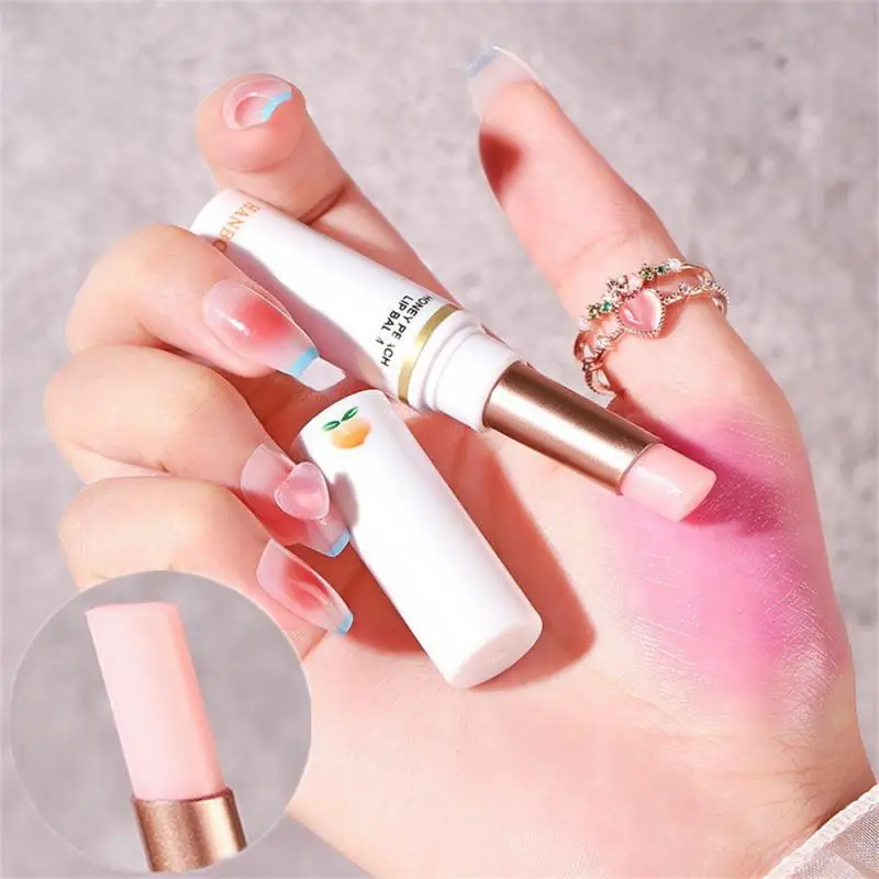 

Peach Pink Vaseline Lip Balm Ccolor Change Moisturizing Hydrating Anti-dry Lipstick Base Beauty-health Korean Skin Care Products