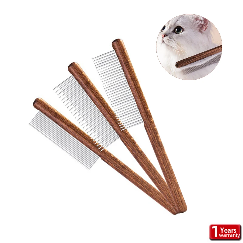 Pet Remove Hair Comb For Cat Dog Removal Fleas Ticks Tools Stainless