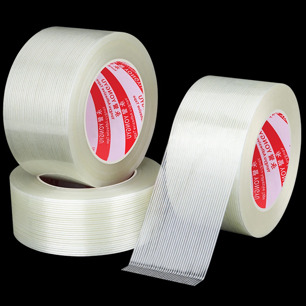 Fiberglass Tape Lithium Battery Pack Insulation Wrap Strong Stripes Single-sided High Temperature Resistance Adhesive Fixed Seal