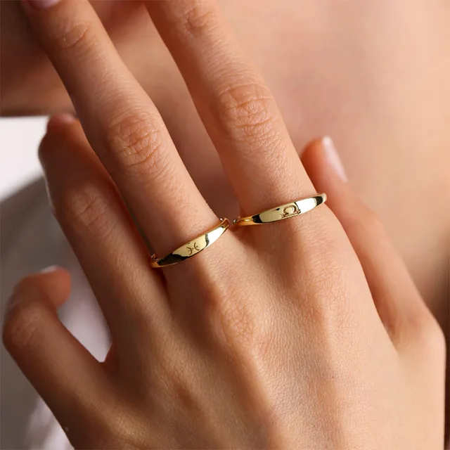 ICFTZWE의 십이지 사인 반지: 별자리 애호가를 위한 매력적이고 내구성 있는 보석