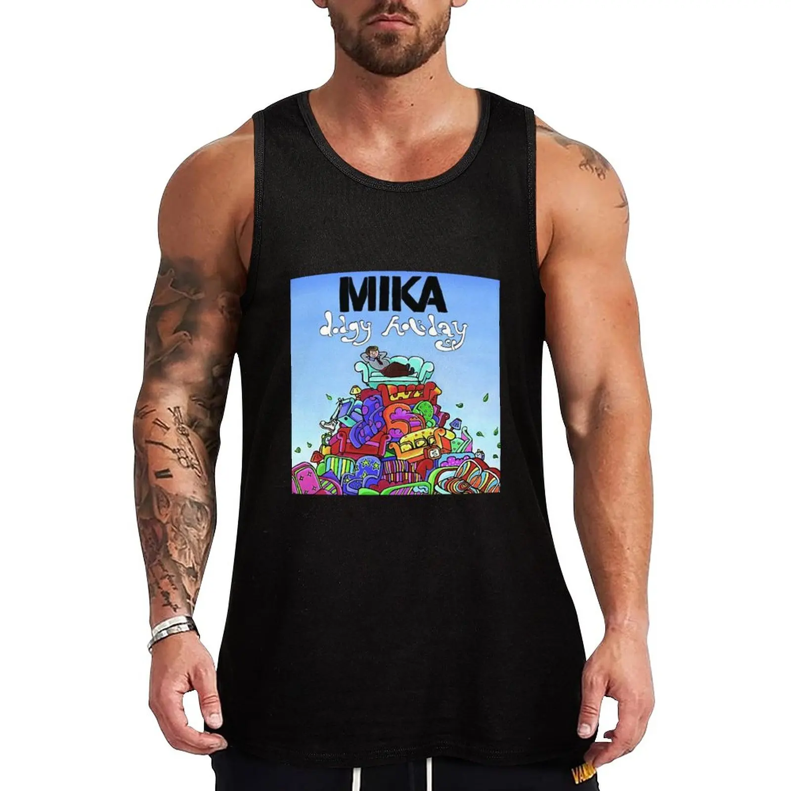 

New Mika dodgy holiday Tank Top Men's singlets summer clothes Men's gym articles