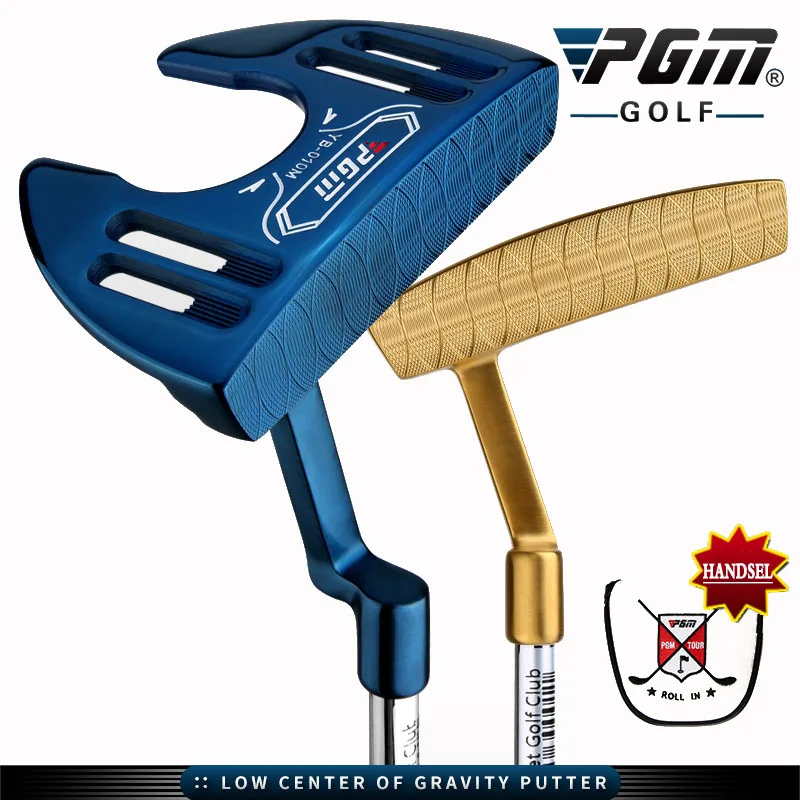 

PGM new Golf putter Authentic Driver Golf Men's Club Blue/Gold Putter with Line of Sight Large Grip Hitting Stability TUG023