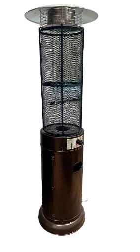 Modern Glass Tube Log Burner Durable Wall Mount Solar Terracotta Kerosene Round Terrace Outdoor Patio Gas Heater With Bar Table 5