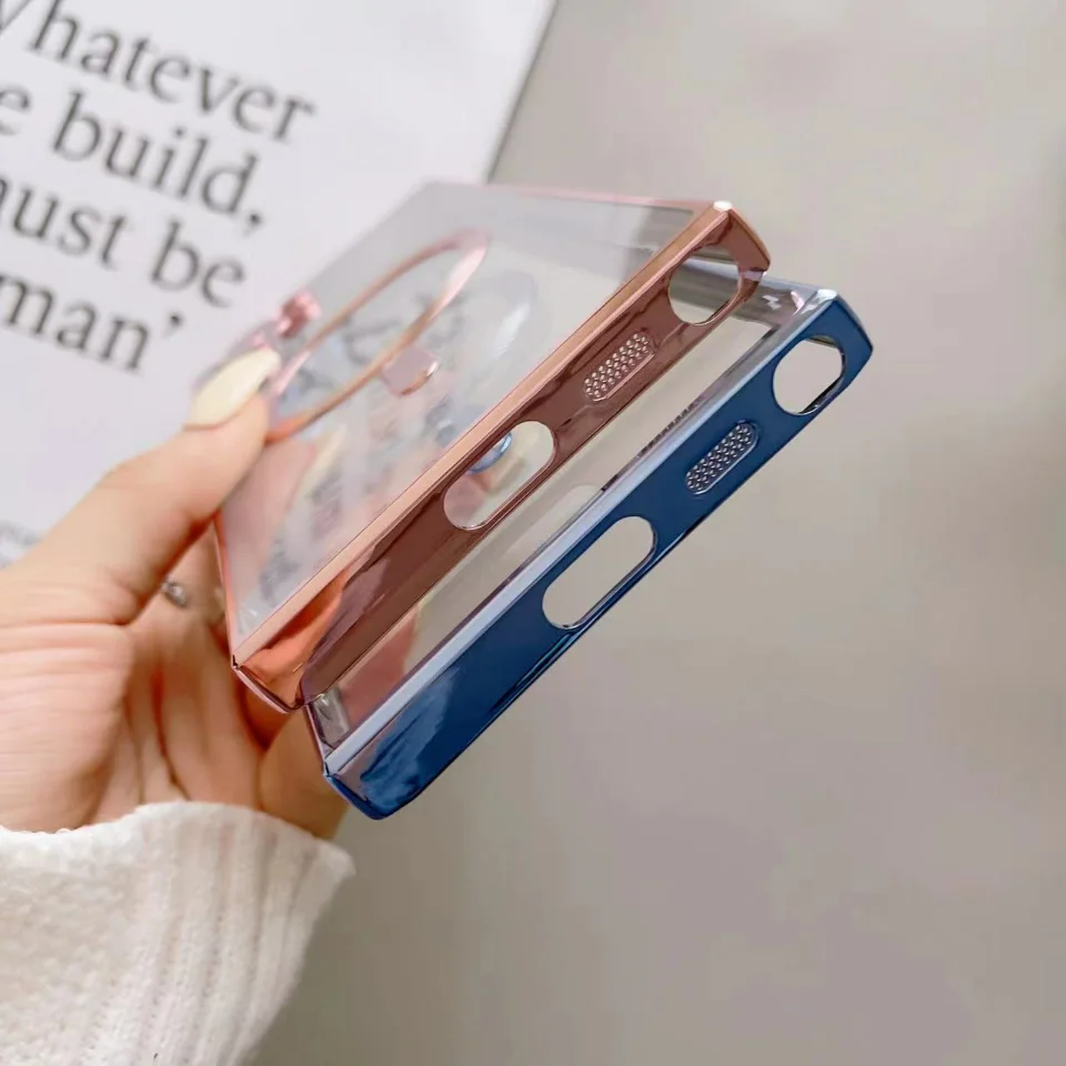 Protecteur d\'objectif magnétique sans fil pour Samsung Galaxy, MagSafe, étui de charge, S24, S23, S22, Ultra Plus, coque arrière souple transparente