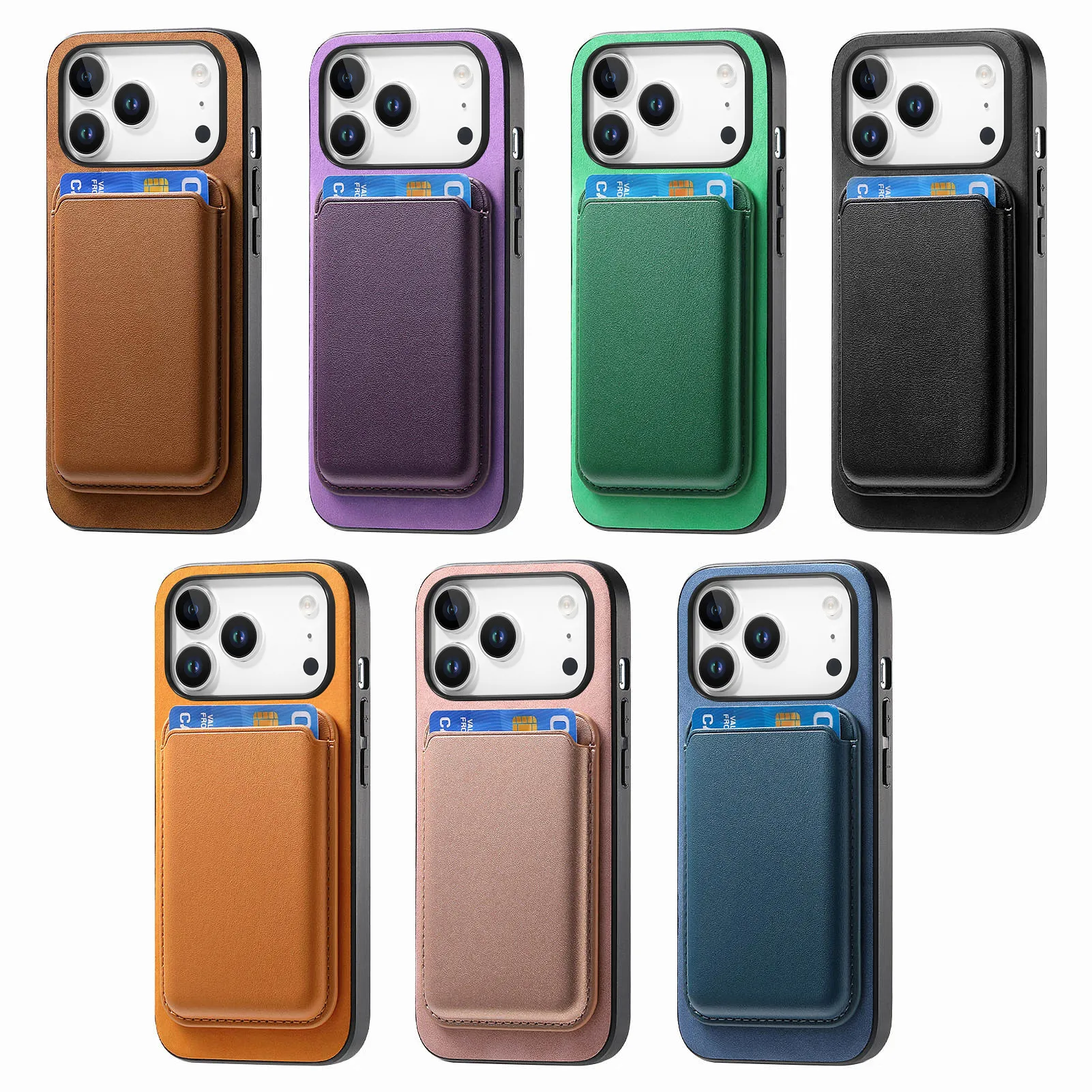 iPhone Leather Wallet Case with Detachable Cover 4