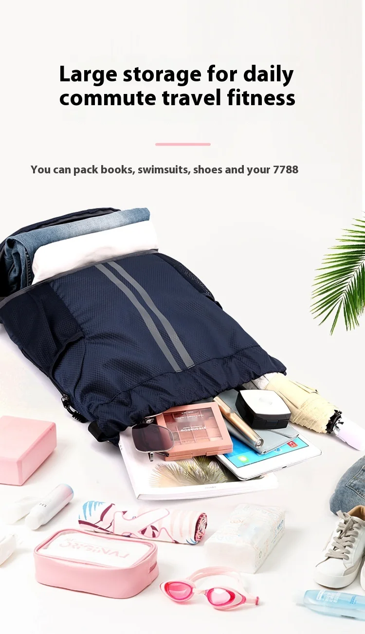 Rucsac de baschet Bundle Mouth Bag, rucsac de înot pentru bărbați și femei, rucsac de fitness pentru călătorii, geantă de agrement pentru studenți, geantă de baschet_voghion.com