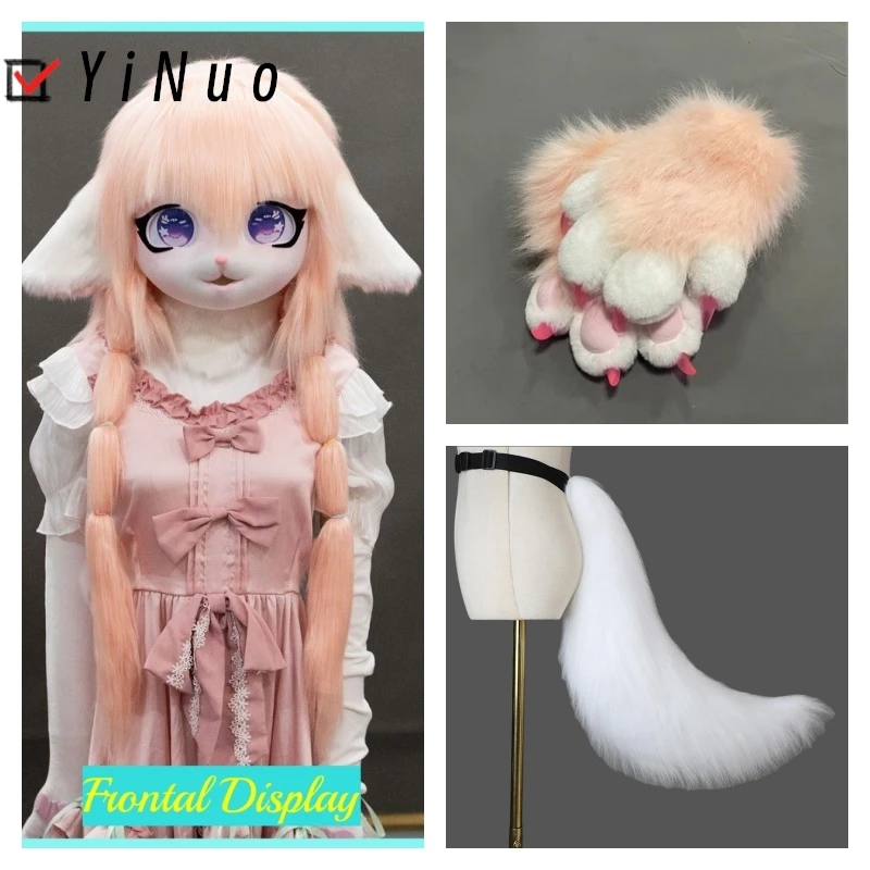 

Fursuit Kigurumi Headsets Furry Cosplay Costumes Rubbit Doll Cat costumes Animal Heads Wearable Kig Headsets Gloves Tail Costume