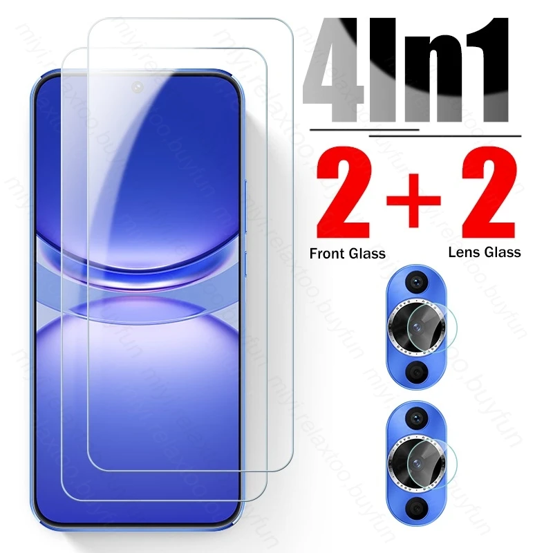 

4 в 1 стекло для камеры Huawei nova 12 s 12 se s i 12i 4G защита для экрана из закаленного стекла на Hauwei nova12s nova12se nova12i 2024
