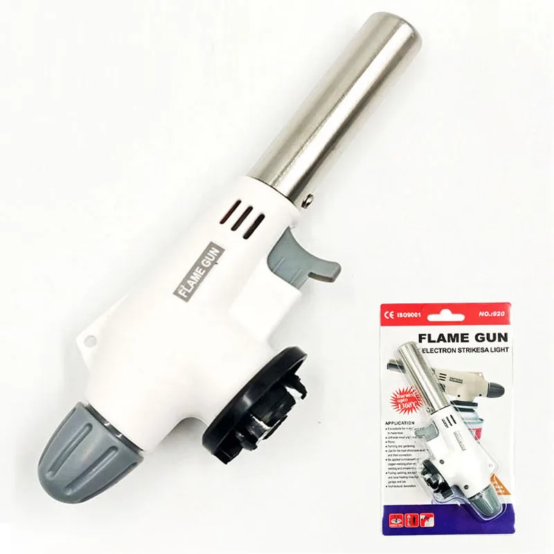 Flame Gun Multifunctional Portable Flame Gun Torch Burner For Camping BBQ Desserts Soldering Cooking Heating Tool Household Igniter