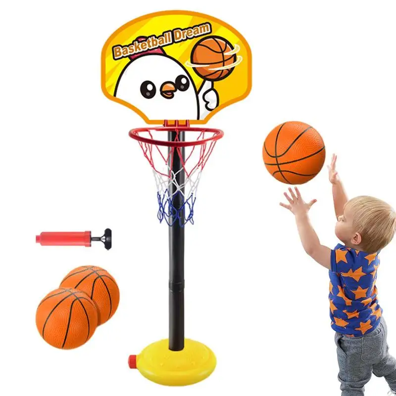 

Toy Basketball Set Basketball Stand Set With Adjustable Height Kids Ball Games For Kindergarten Classroom Basement Recreation