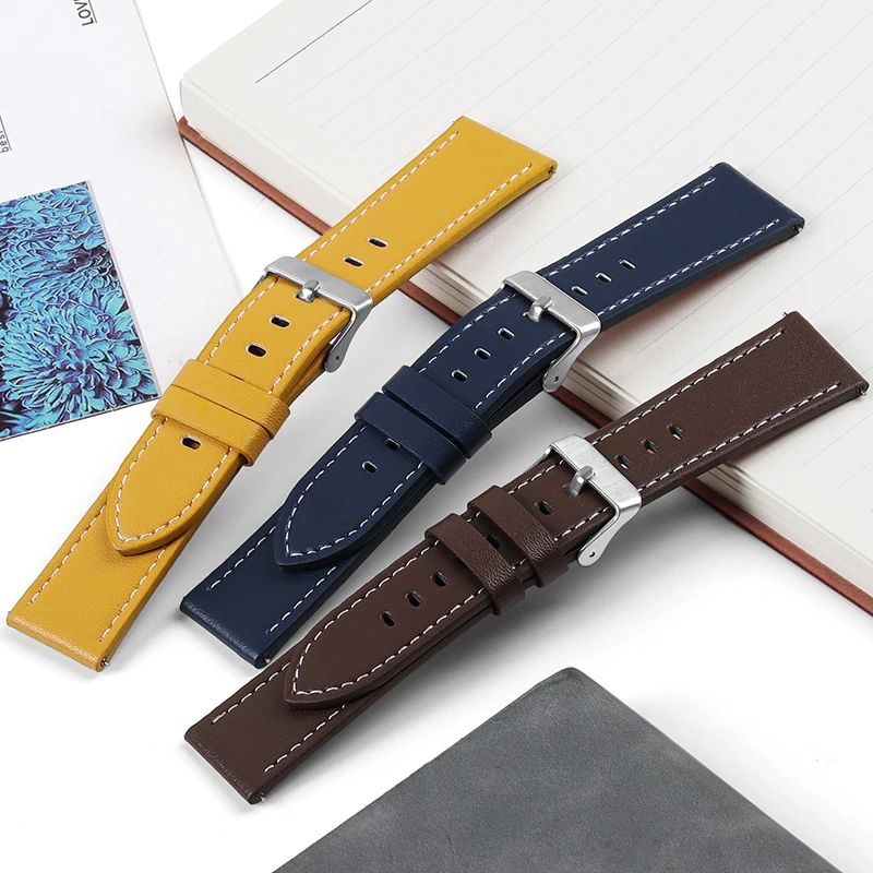 Genuine Leather Quick Release Watchbands – Soft, Stylish Wristbands