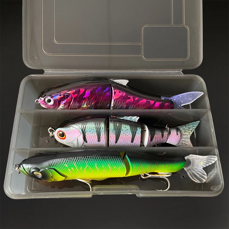 3 Stück Angelköder Jointbait Swimbait Köder zum Angeln Hechtköder Angelgerät Predator Angelhaken Schwimmender Köder Sinkend – Detail 7