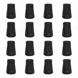 Trekking Pole Rubber Replacement Protectors - Set of 1 - 8 Durable Hiking and Walking Stick Tip Covers (16Pcs)