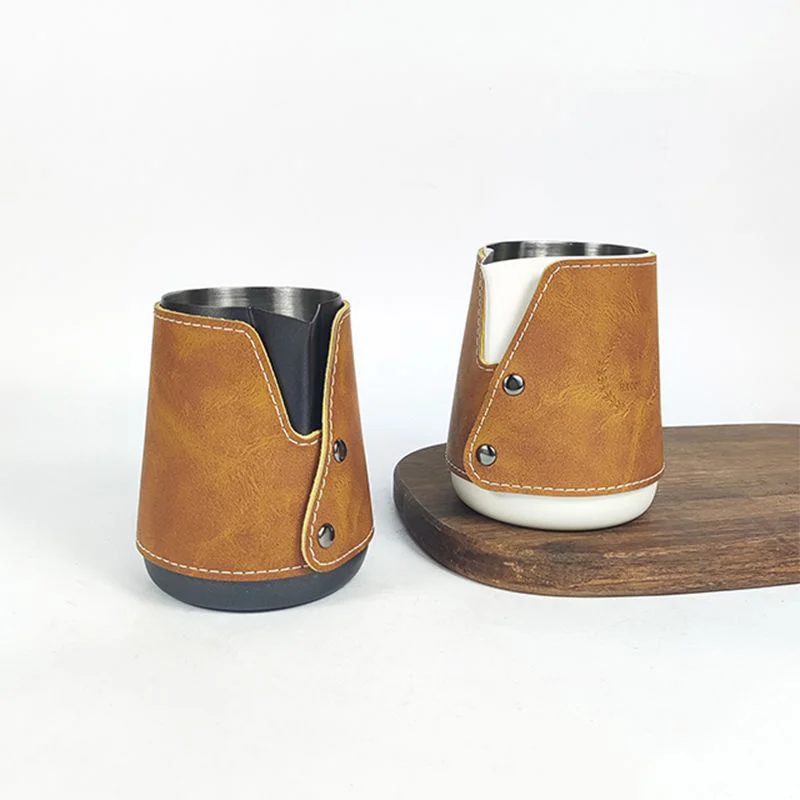 400Ml In Acciaio Inox Coffee Pull Flower Cup Giacca In Pelle Latte Schiuma Tazza Caffè In Rilievo Pull Flower Cup Coffee Appliance