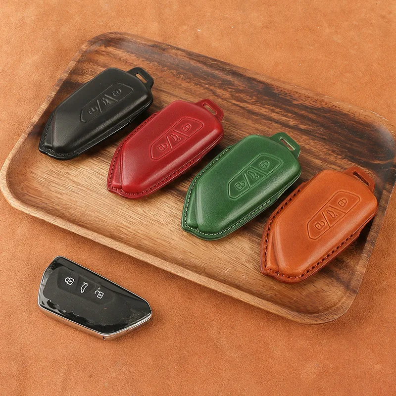 1 Pz Custodia In Pelle Per Auto Custodia Per Vw Golf 8 Mk8 Id.3 Id.4 Id.6 Octavia A8 Cupra Formentor Leon Mk4 Tarraco