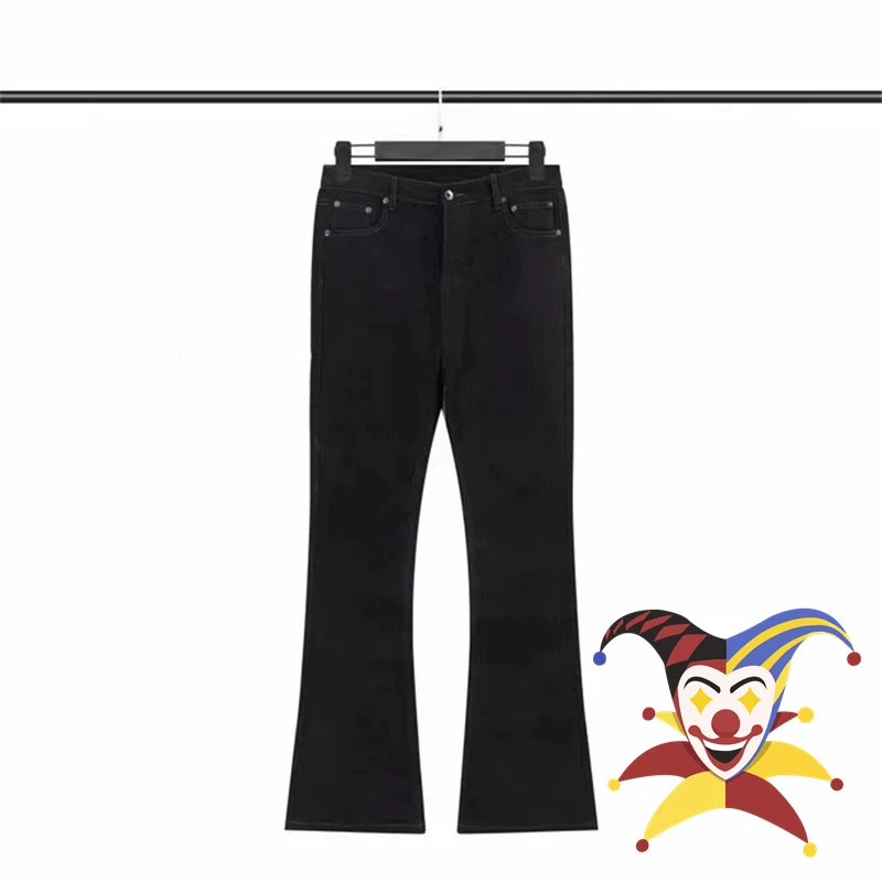 Weaving tape flared jeans Men Women high Quality Denim Pants