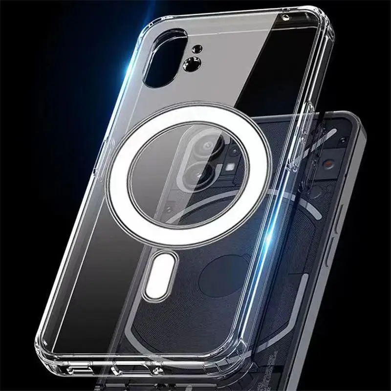 Transparent Magnetic Case with MagSafe for Wireless Charging - Clear Protective Cover