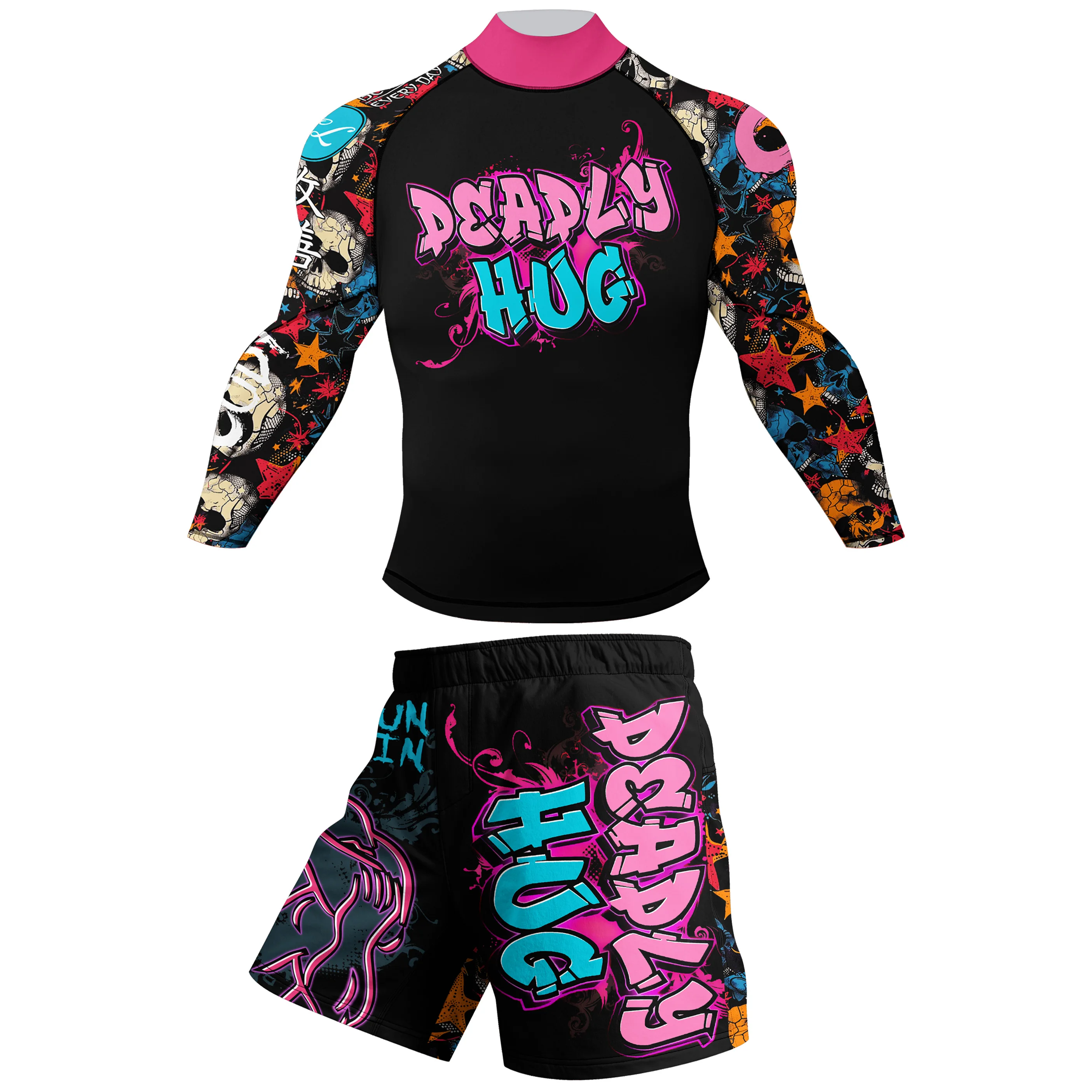 Shirt and Shorts Set Polyester Stretchy for Sports