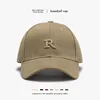 Letters Cotton Visors Embroidery Hard Top Large Size Men's Peaked Cap All-Matching Breathable Curved brim Women's Baseball Cap 1