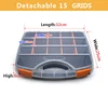 Screw Organizer Storage Tool Box Container Plastic Transparent Compartment Adjustable Detachable Box For Jewelry Button Hardware