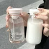 250ml Mini Water Bottle Shaker With Filter Time Marker Cute Plastic Coffee Tea Matcha Water Cup Portable Drink Bottle BPA Free 5