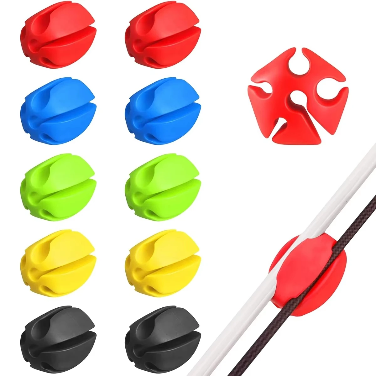 Sangles de fixation pour canne à pêche en silicone avec boule portable - Accessoires pêche mouche pour passionnés