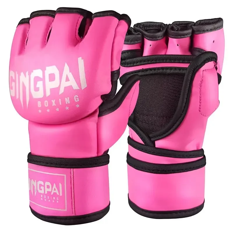 

Unisex Adults Boxing Breathable Gloves Finger Protective Equipment for MMA Combat Training and Kickboxing