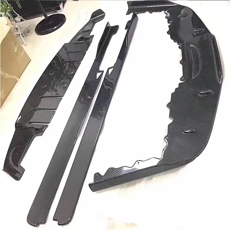 For Ferrari 458 2011-No High Quality REAL Carbon Fiber Front Lip Splitters Rear Diffuser Bumper Body Side Skirt Kit Spoiler - - Racext 14