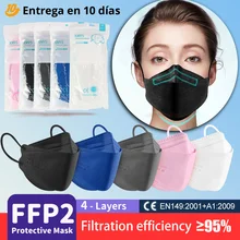 Fish Shape Mask FFP2 Mask 4d Korean Fish Mask Black Mouth Respiratory Mask ffp 2 kn95 Face masks pff2 ffp2reutilizable CE FFPP2