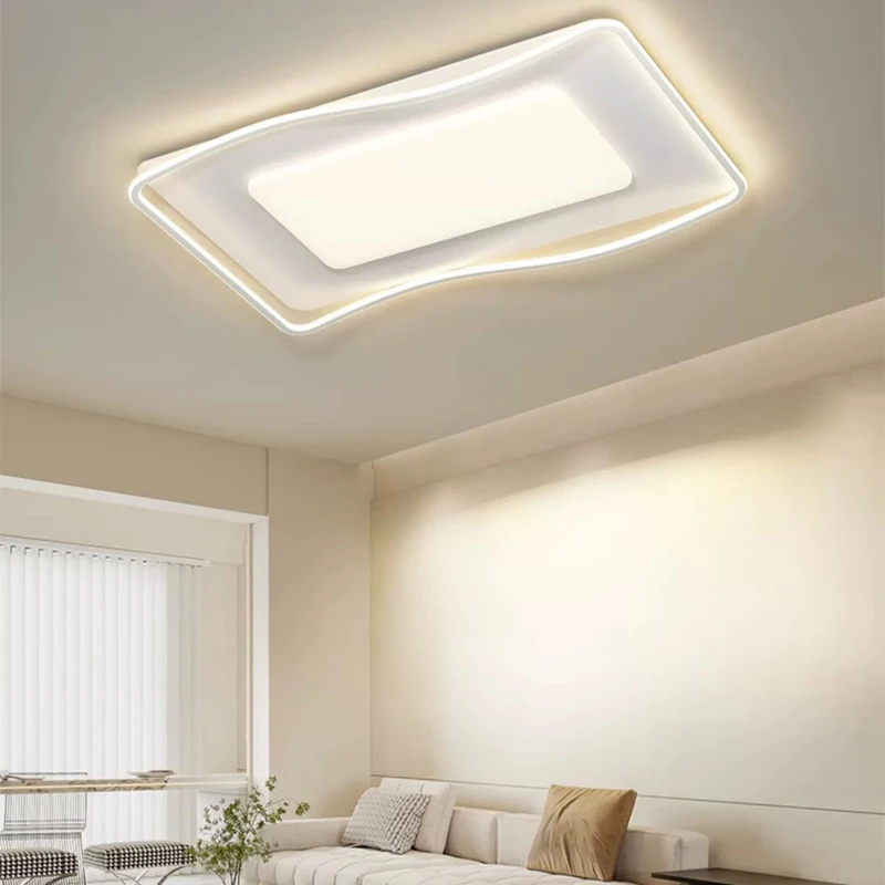 

AiPaiTe modern round/rectangular ceiling light for living room dining room white acrylic LED ceiling light