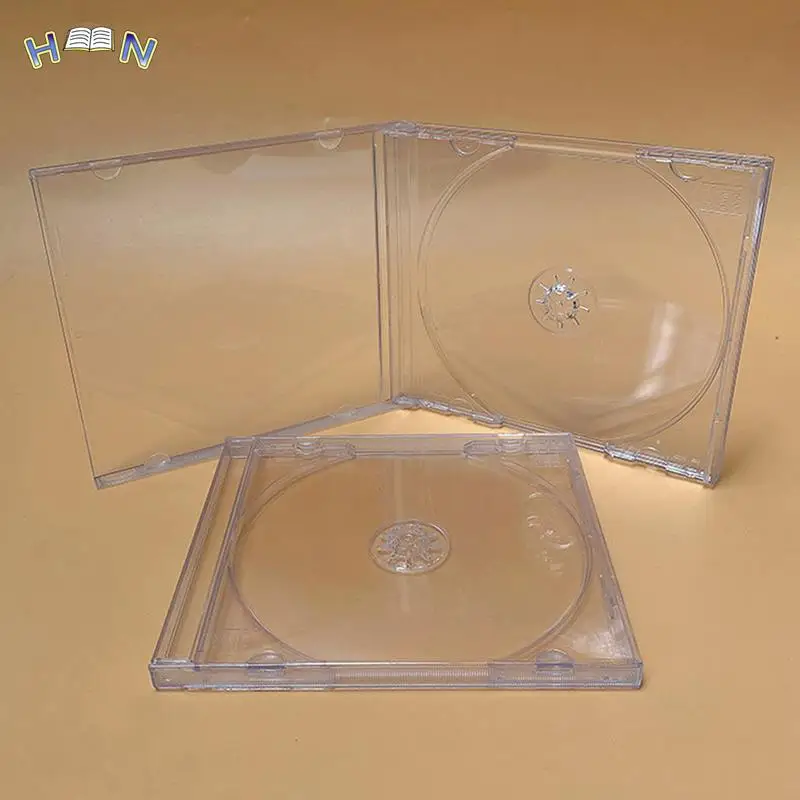 CD DVD Storage Case 1PCS ReadStar Transparent Plastic Single Piece disc case CD case, thickened CD DVD disc box, Disc box
