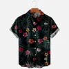 Men's Fashion Summer T-Shirts Hawaiian 3d Print Cozy Casual One Button Shirts Short Sleeve Beach Oversized Shirts 5