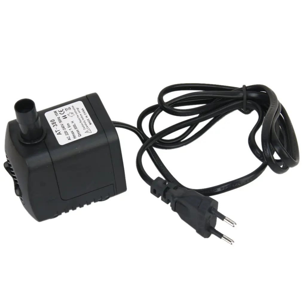 

AC 220-240V 15W Submersible Pump Water Pump Fountain Pond Pump Aquarium EU Plug