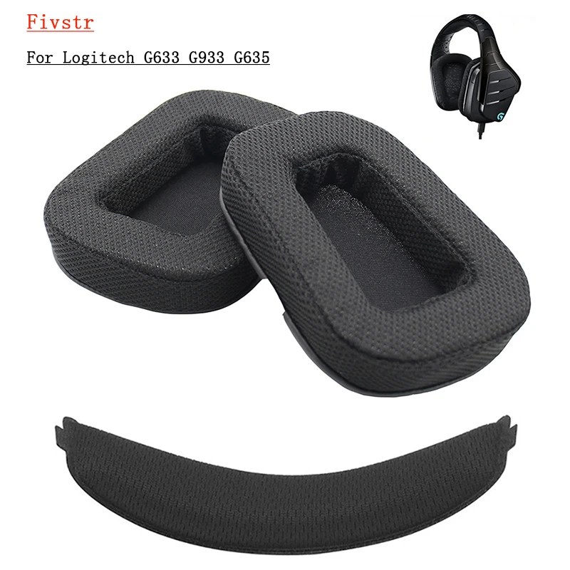 Ear Pads Headband for Logitech G933 