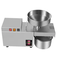 S9S 8-13Kg/H Commercial Linseed Peanut Oil Press Stainless Steel Intelligent Temperature Control Oil Press 110V/220V/1200W 2